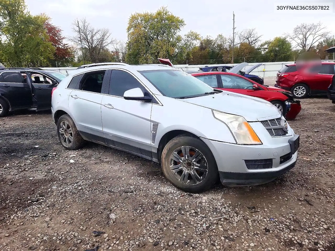 2012 CADILLAC SRX VIN 3GYFNAE36CS507822 — фото 4
