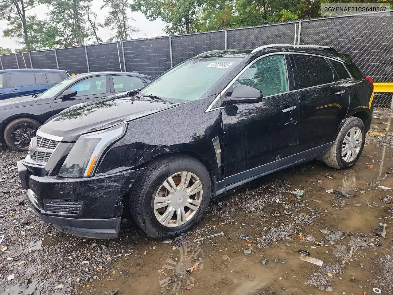 CADILLAC SRX 2012, VIN 3GYFNAE31CS640567