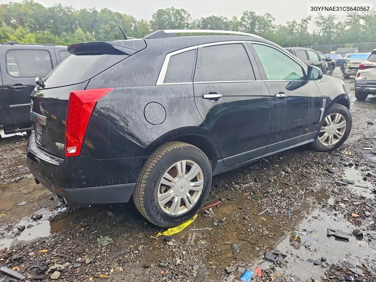 2012 CADILLAC SRX VIN 3GYFNAE31CS640567 — фото 3