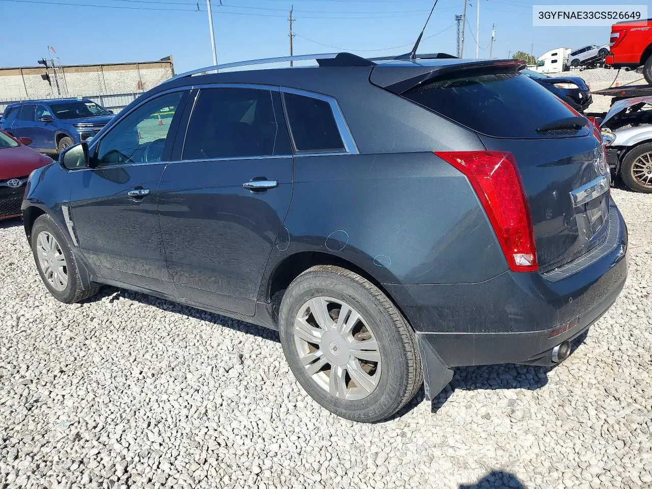 2012 CADILLAC SRX VIN 3GYFNAE33CS526649 — фото 2
