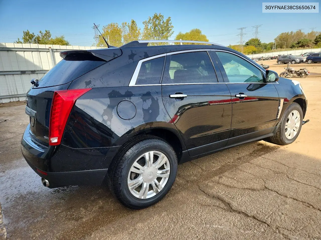 2012 CADILLAC SRX VIN 3GYFNAE38CS650674 — фото 3