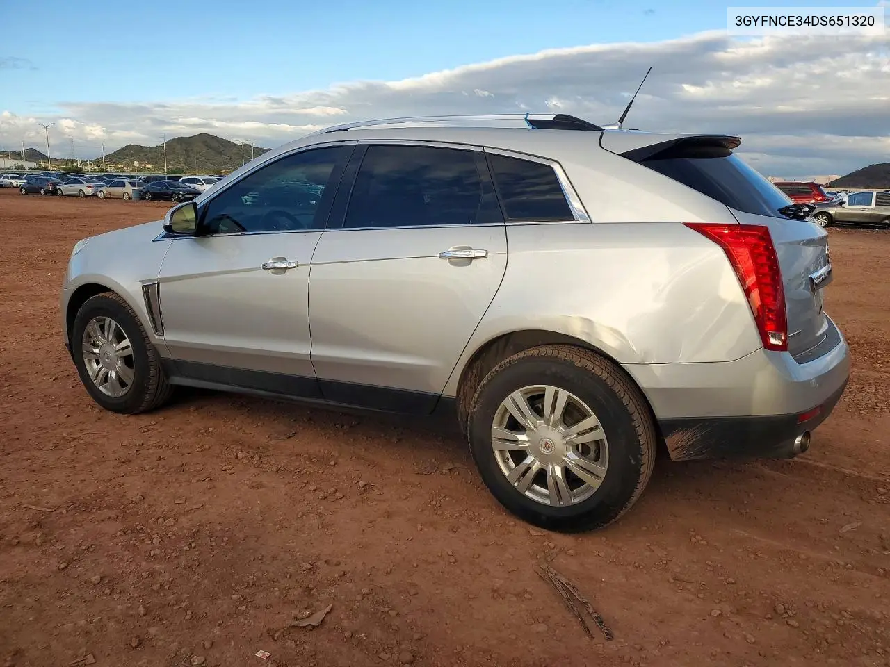 2013 CADILLAC SRX VIN 3GYFNCE34DS651320 — фото 2