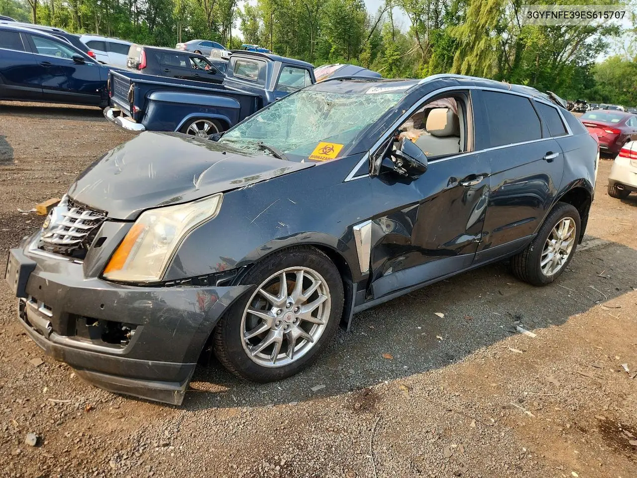 CADILLAC SRX 2014, VIN 3GYFNFE39ES615707