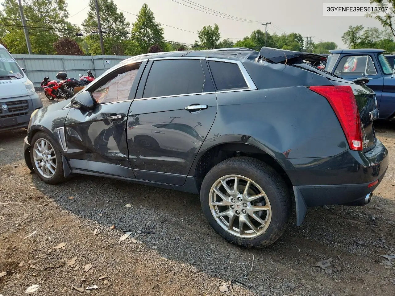 2014 CADILLAC SRX VIN 3GYFNFE39ES615707 — фото 2