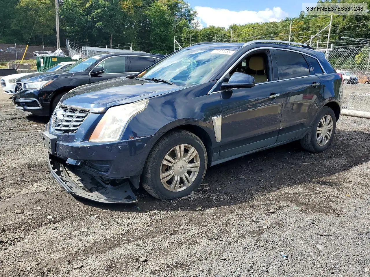 CADILLAC SRX 2014, VIN 3GYFNEE37ES531248
