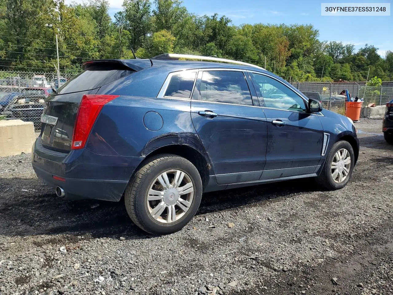 2014 CADILLAC SRX VIN 3GYFNEE37ES531248 — фото 3