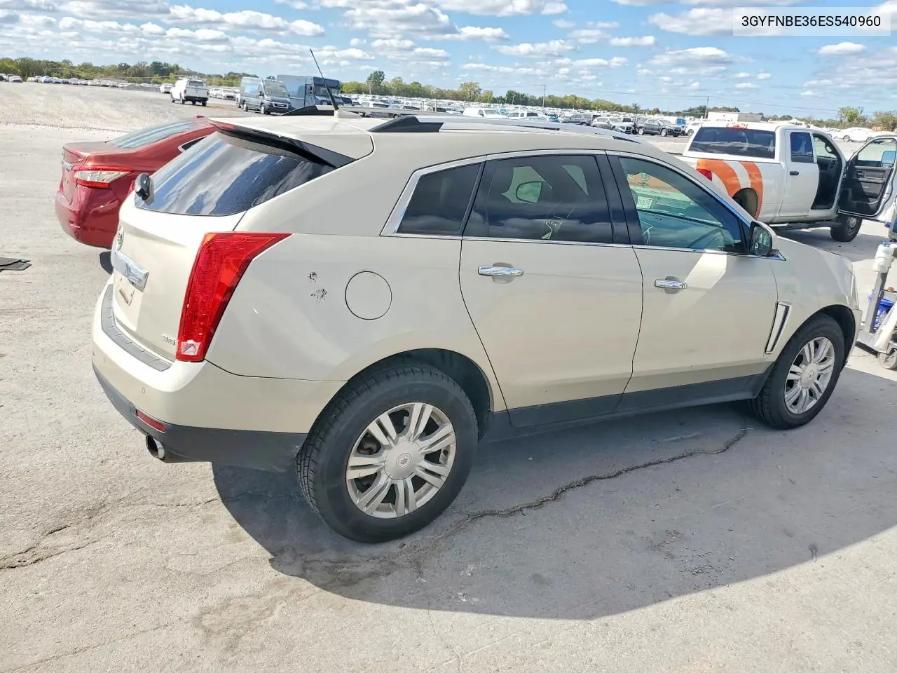 2014 CADILLAC SRX VIN 3GYFNBE36ES540960 — фото 3