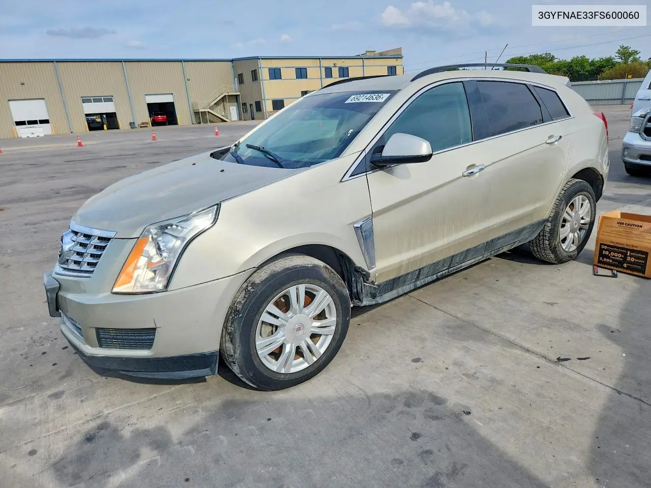 CADILLAC SRX 2015, VIN 3GYFNAE33FS600060