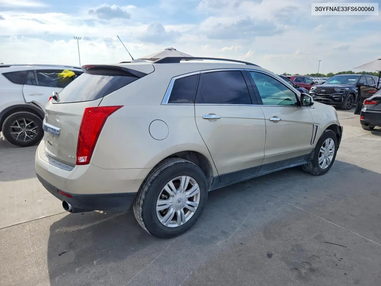 2015 CADILLAC SRX VIN 3GYFNAE33FS600060 — фото 3