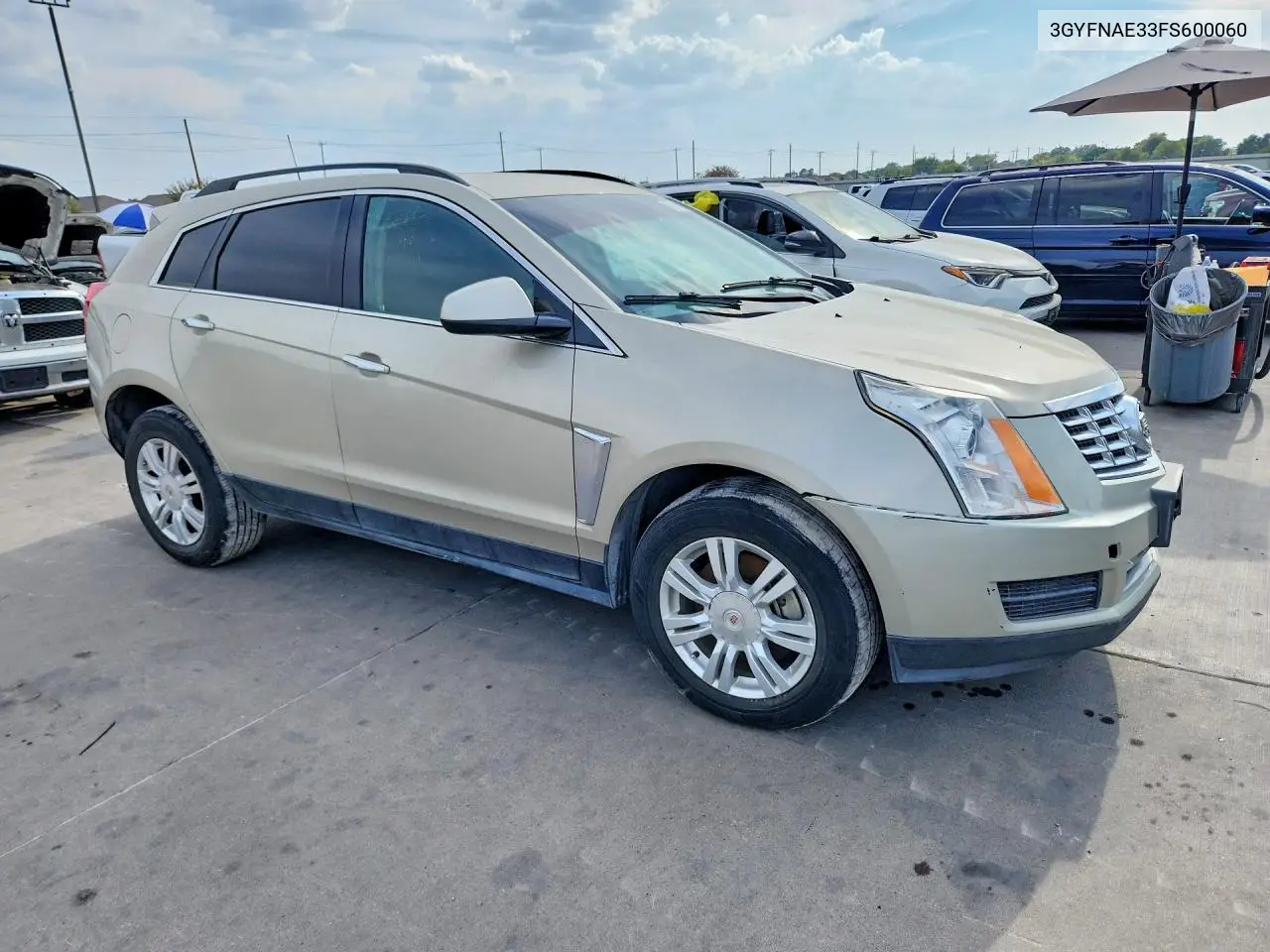 2015 CADILLAC SRX VIN 3GYFNAE33FS600060 — фото 4
