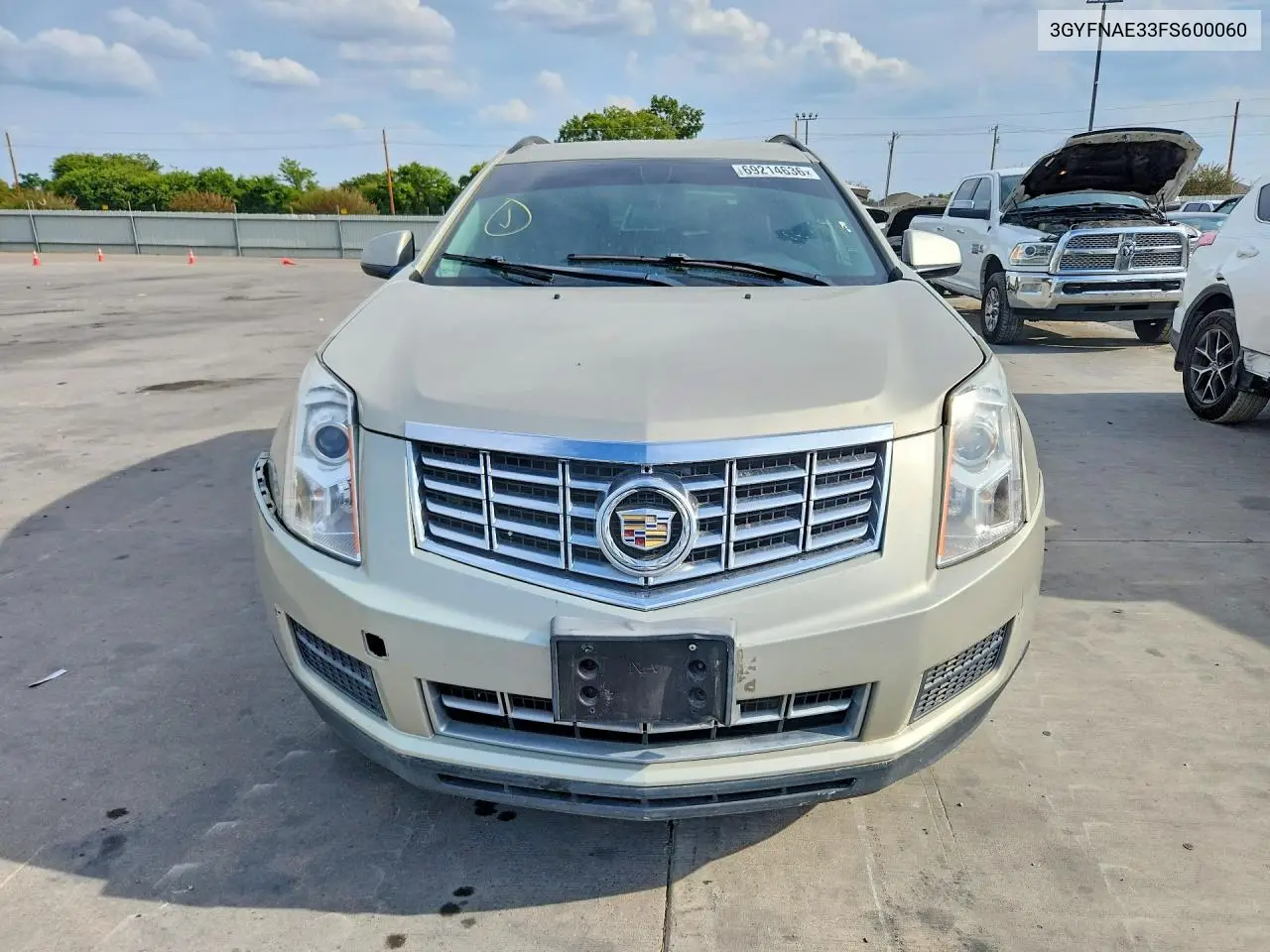 2015 CADILLAC SRX VIN 3GYFNAE33FS600060 — фото 5