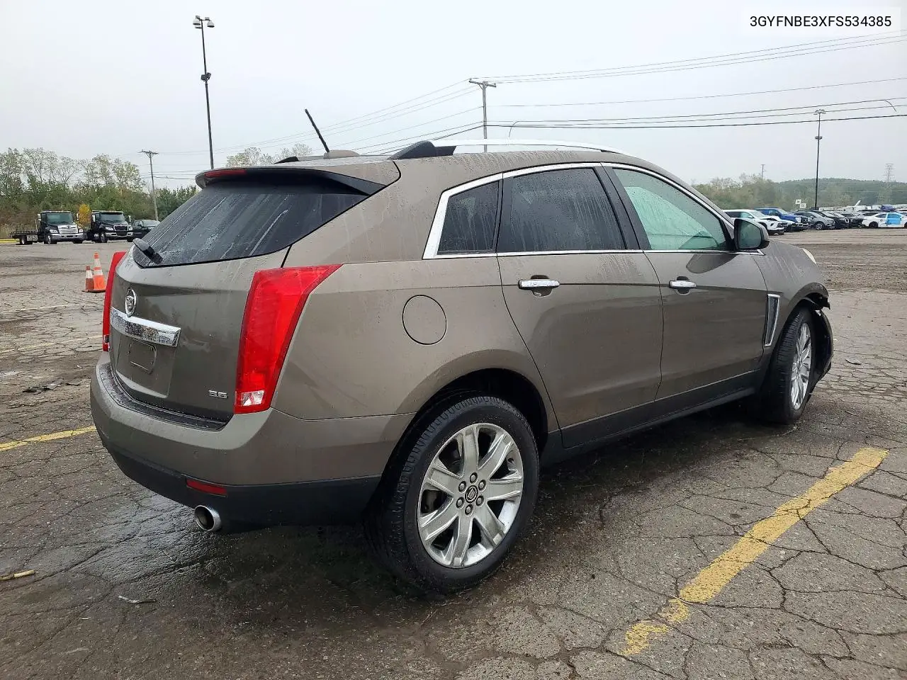 2015 CADILLAC SRX VIN 3GYFNBE3XFS534385 — фото 3