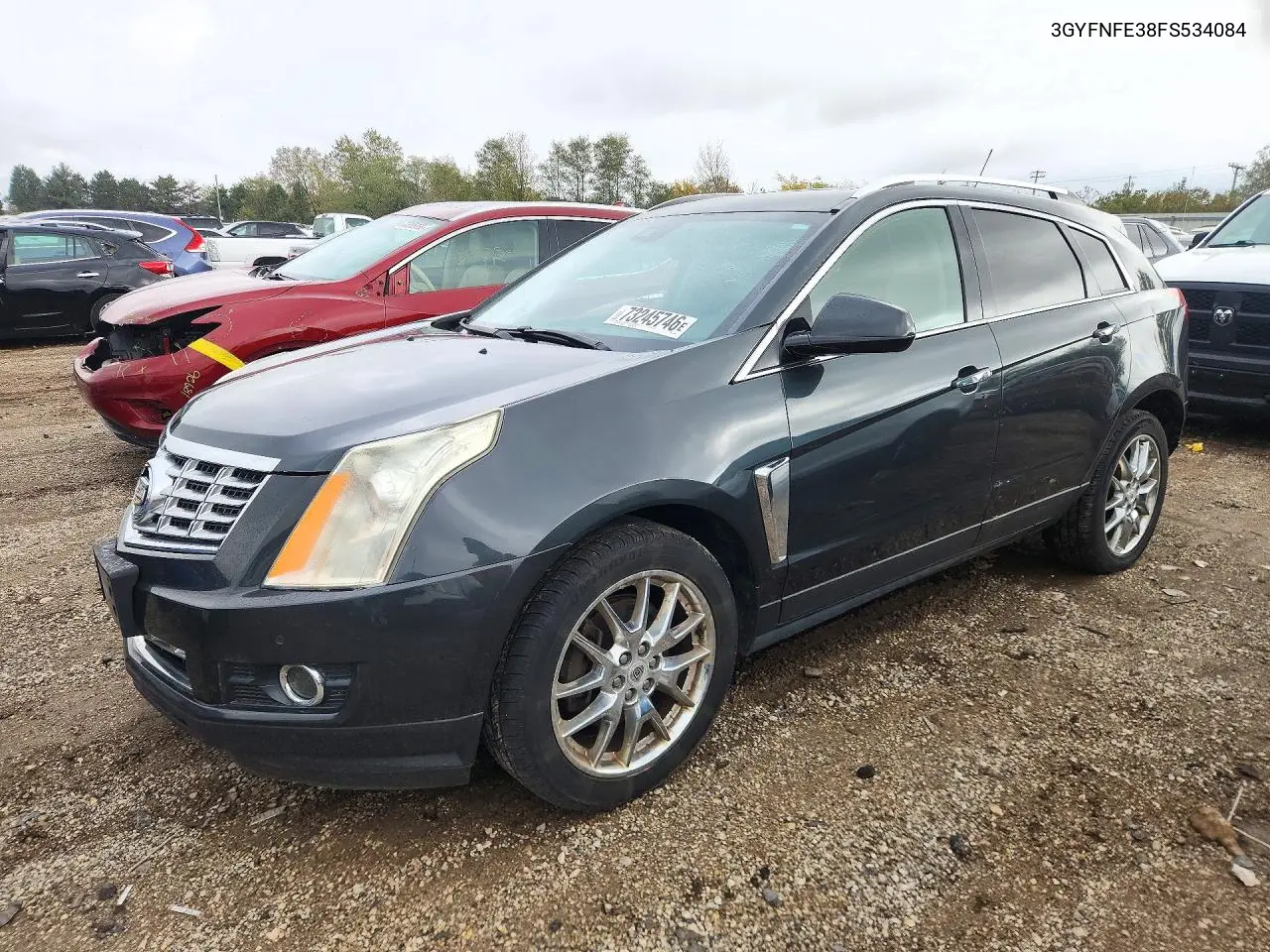 CADILLAC SRX 2015, VIN 3GYFNFE38FS534084