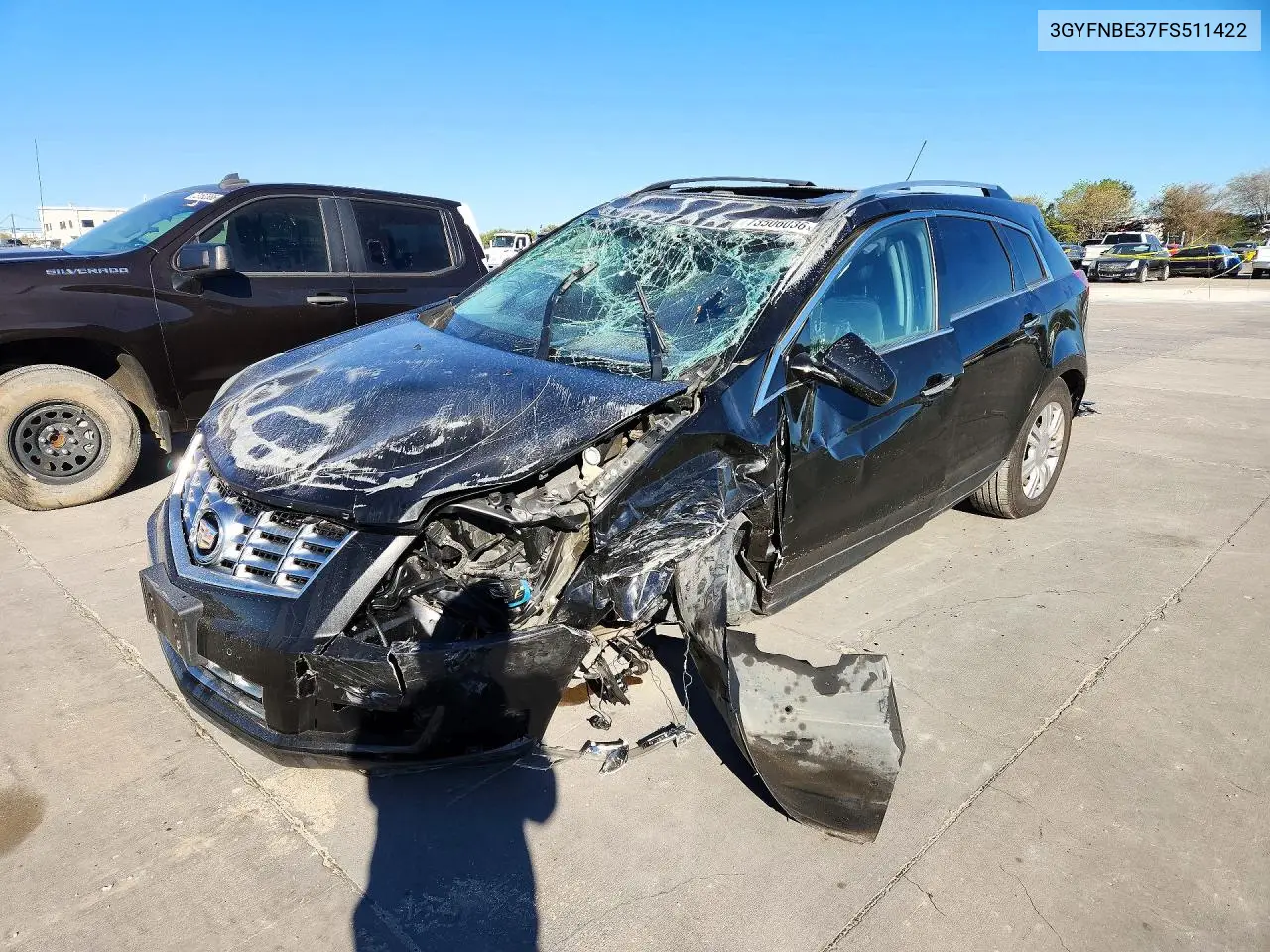 CADILLAC SRX 2015, VIN 3GYFNBE37FS511422