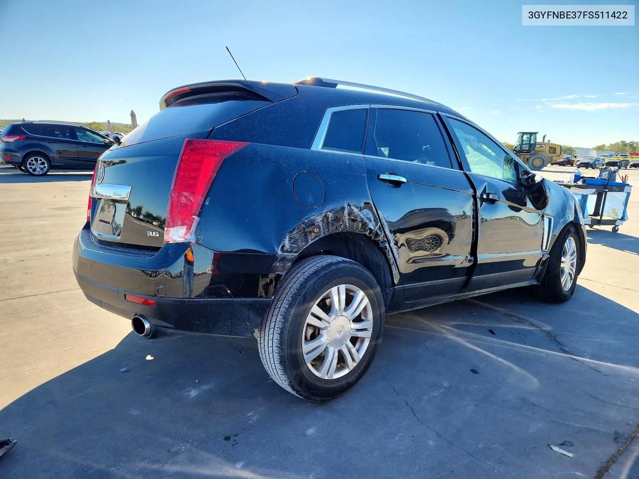 2015 CADILLAC SRX VIN 3GYFNBE37FS511422 — фото 3