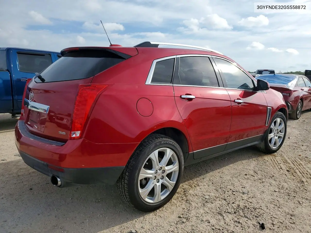 2016 CADILLAC SRX VIN 3GYFNDE32GS558872 — фото 3