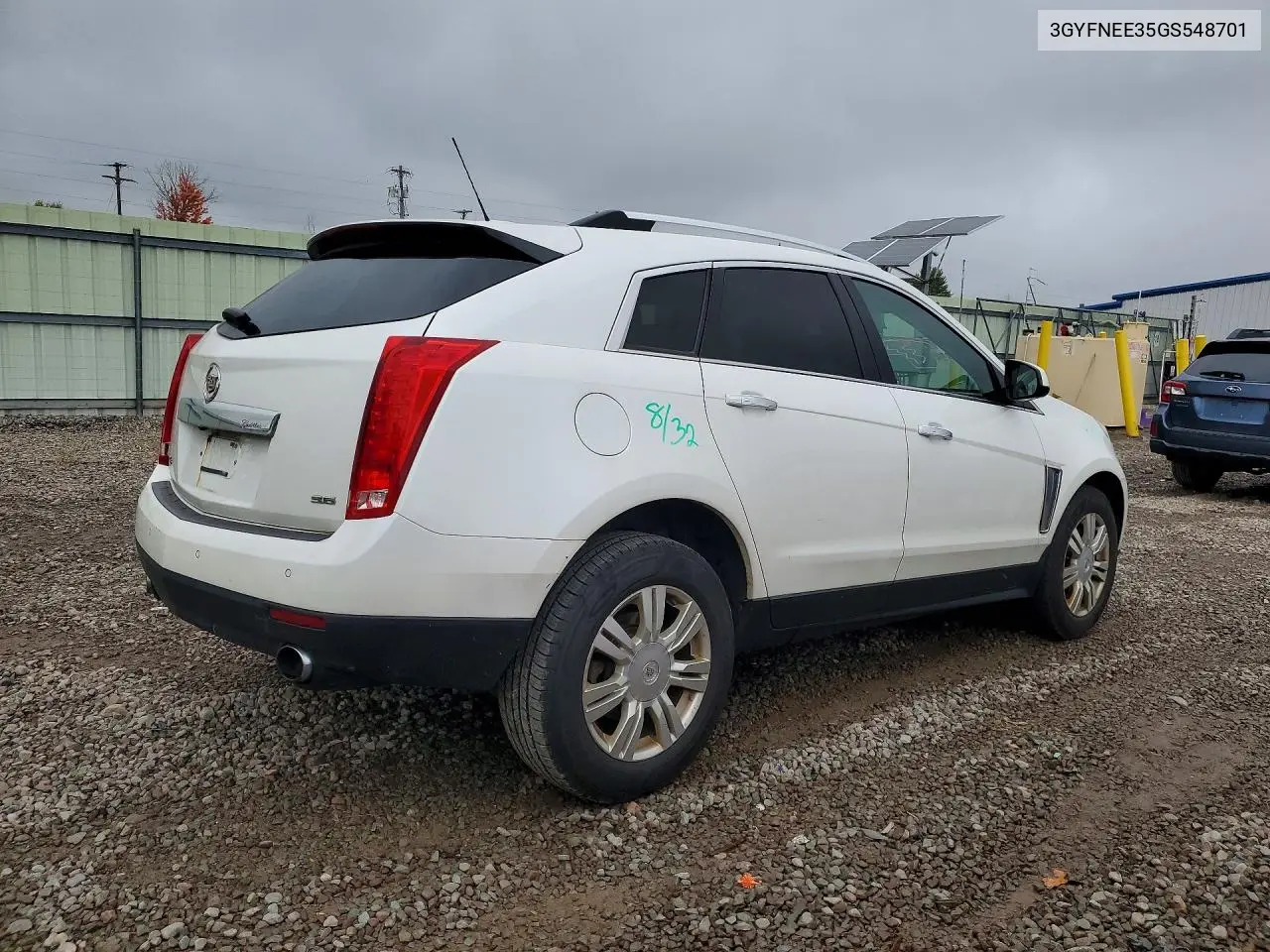 2016 CADILLAC SRX VIN 3GYFNEE35GS548701 — фото 3