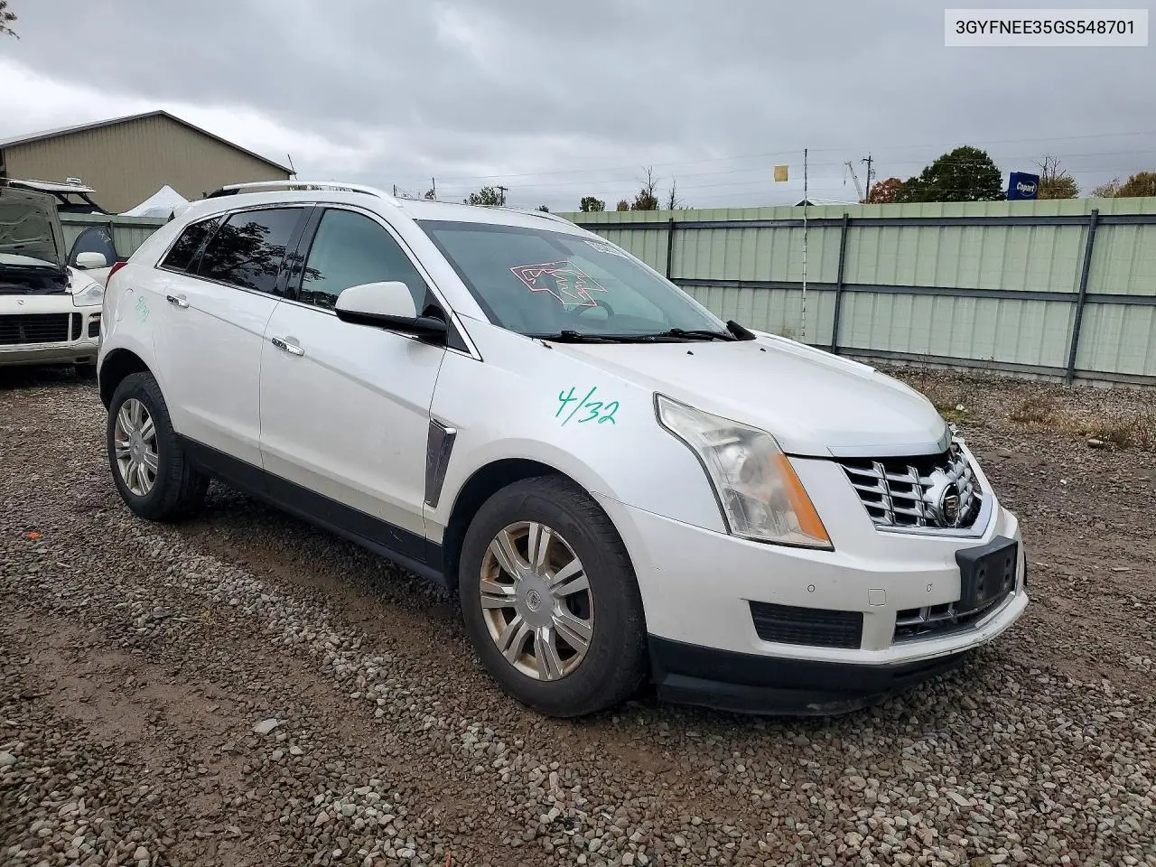 2016 CADILLAC SRX VIN 3GYFNEE35GS548701 — фото 4