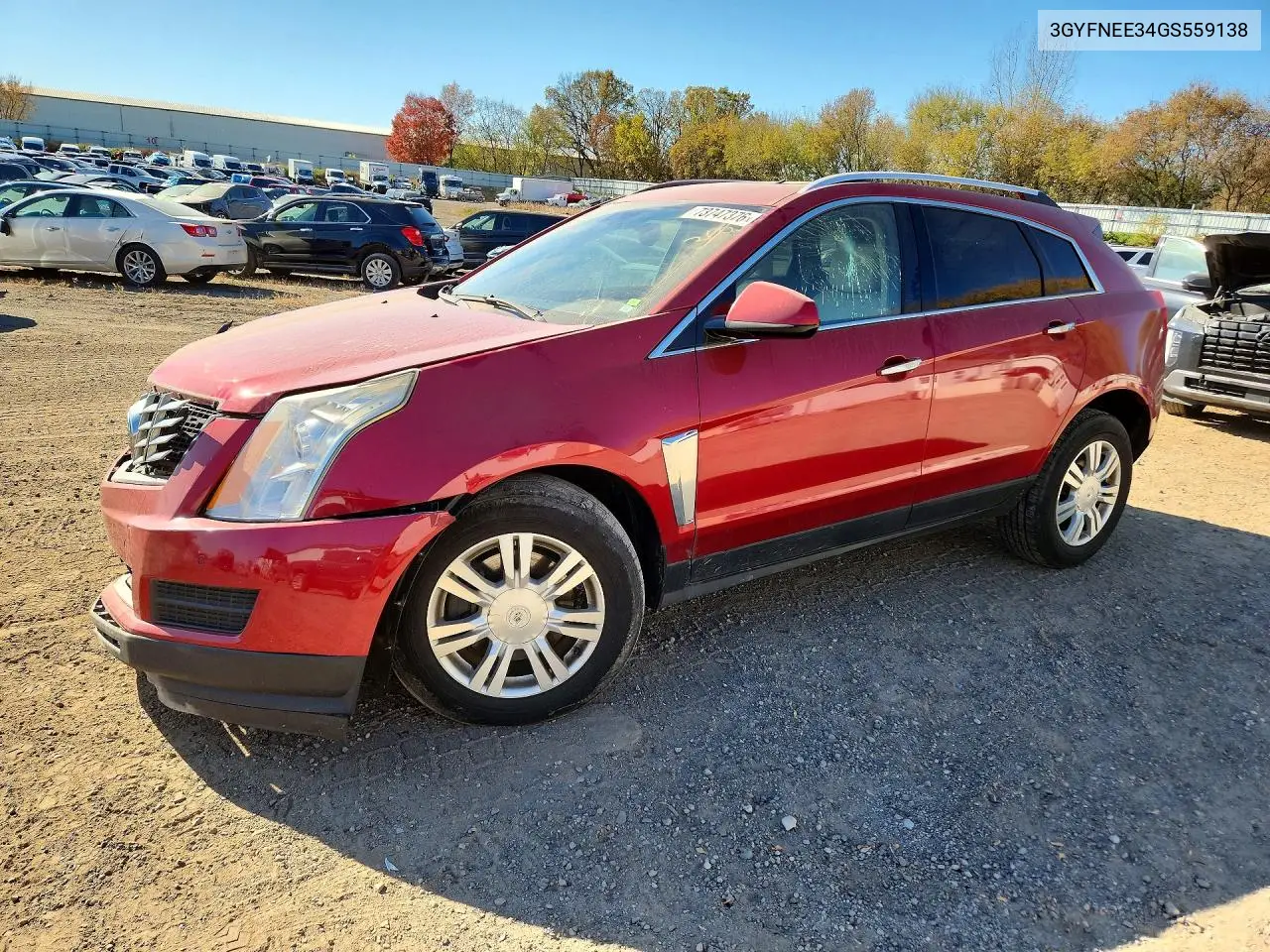 CADILLAC SRX 2016, VIN 3GYFNEE34GS559138