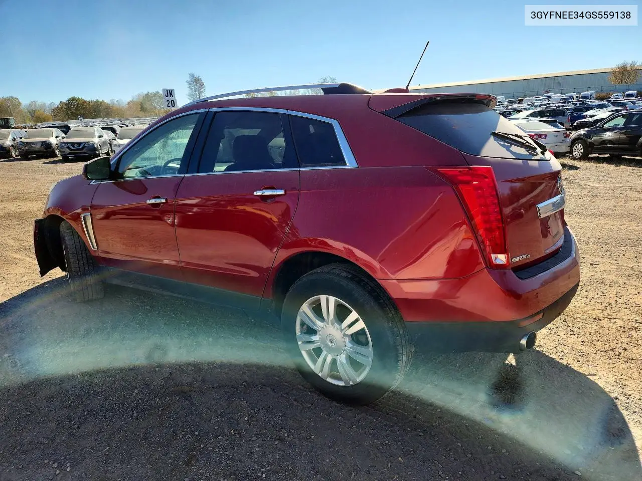 2016 CADILLAC SRX VIN 3GYFNEE34GS559138 — фото 2