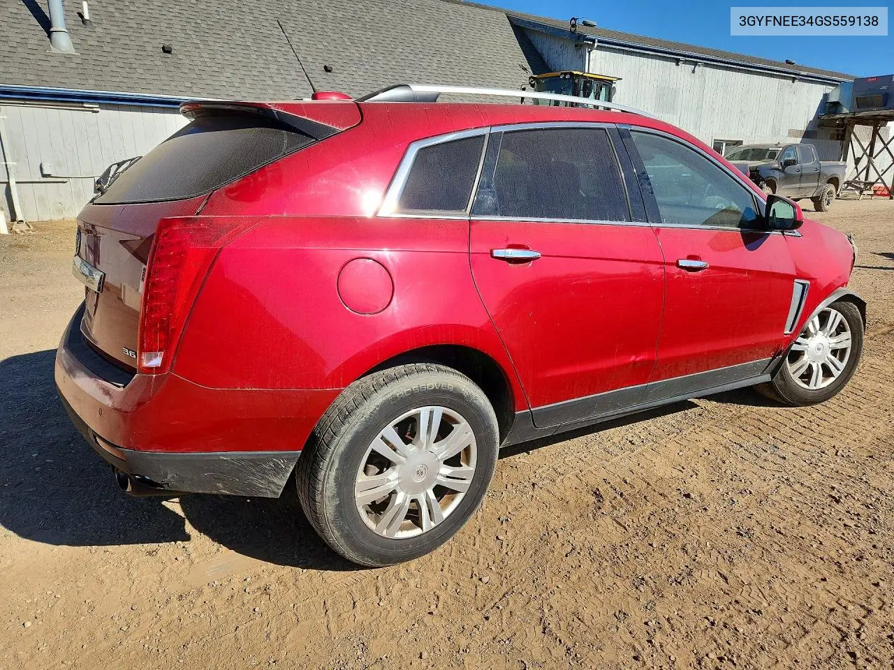 2016 CADILLAC SRX VIN 3GYFNEE34GS559138 — фото 3