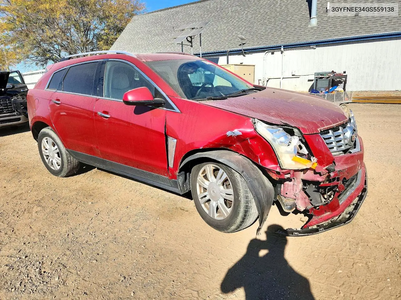 2016 CADILLAC SRX VIN 3GYFNEE34GS559138 — фото 4