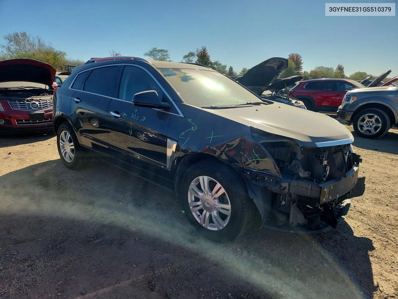 2016 CADILLAC SRX VIN 3GYFNEE31GS510379 — фото 4