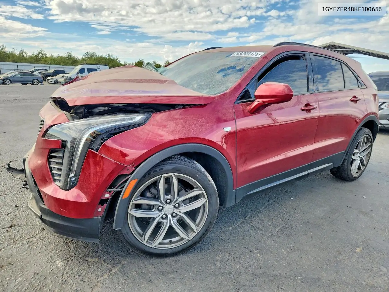 CADILLAC XT4 2019, VIN 1GYFZFR48KF100656