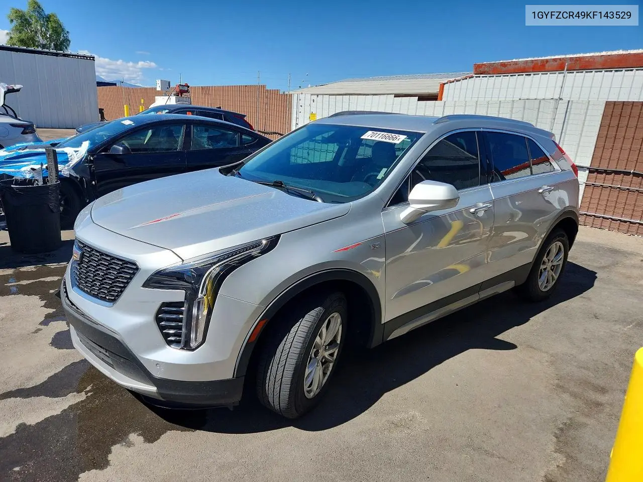 CADILLAC XT4 2019, VIN 1GYFZCR49KF143529