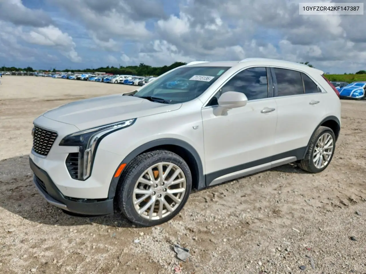 CADILLAC XT4 2019, VIN 1GYFZCR42KF147387