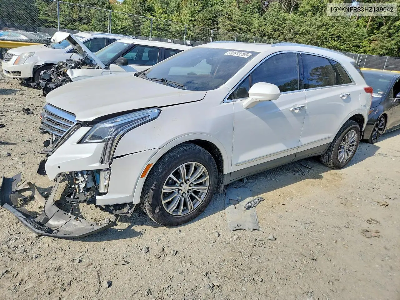 CADILLAC XT5 2017, VIN 1GYKNFRS3HZ139042