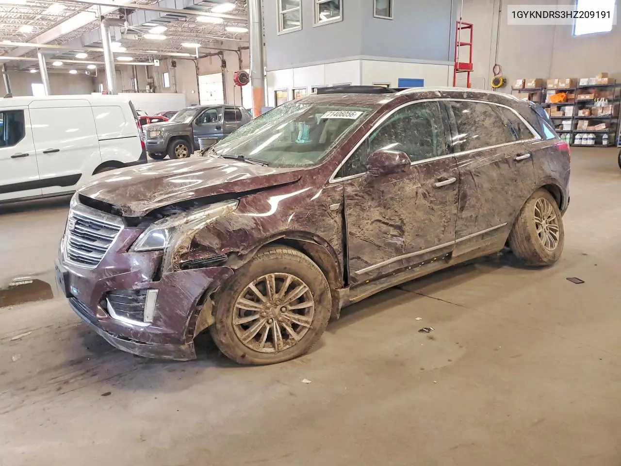 CADILLAC XT5 2017, VIN 1GYKNDRS3HZ209191