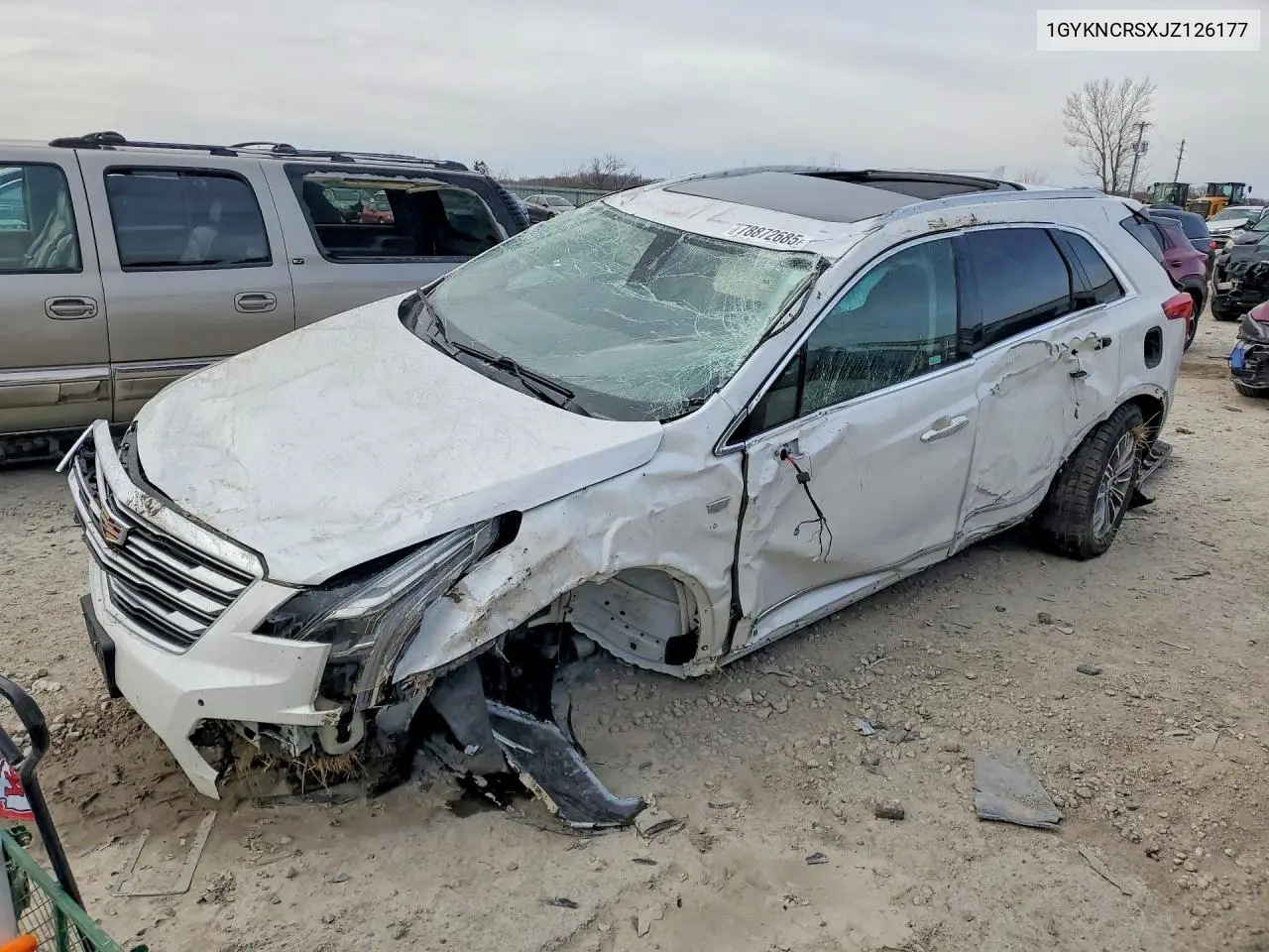 CADILLAC XT5 2018, VIN 1GYKNCRSXJZ126177