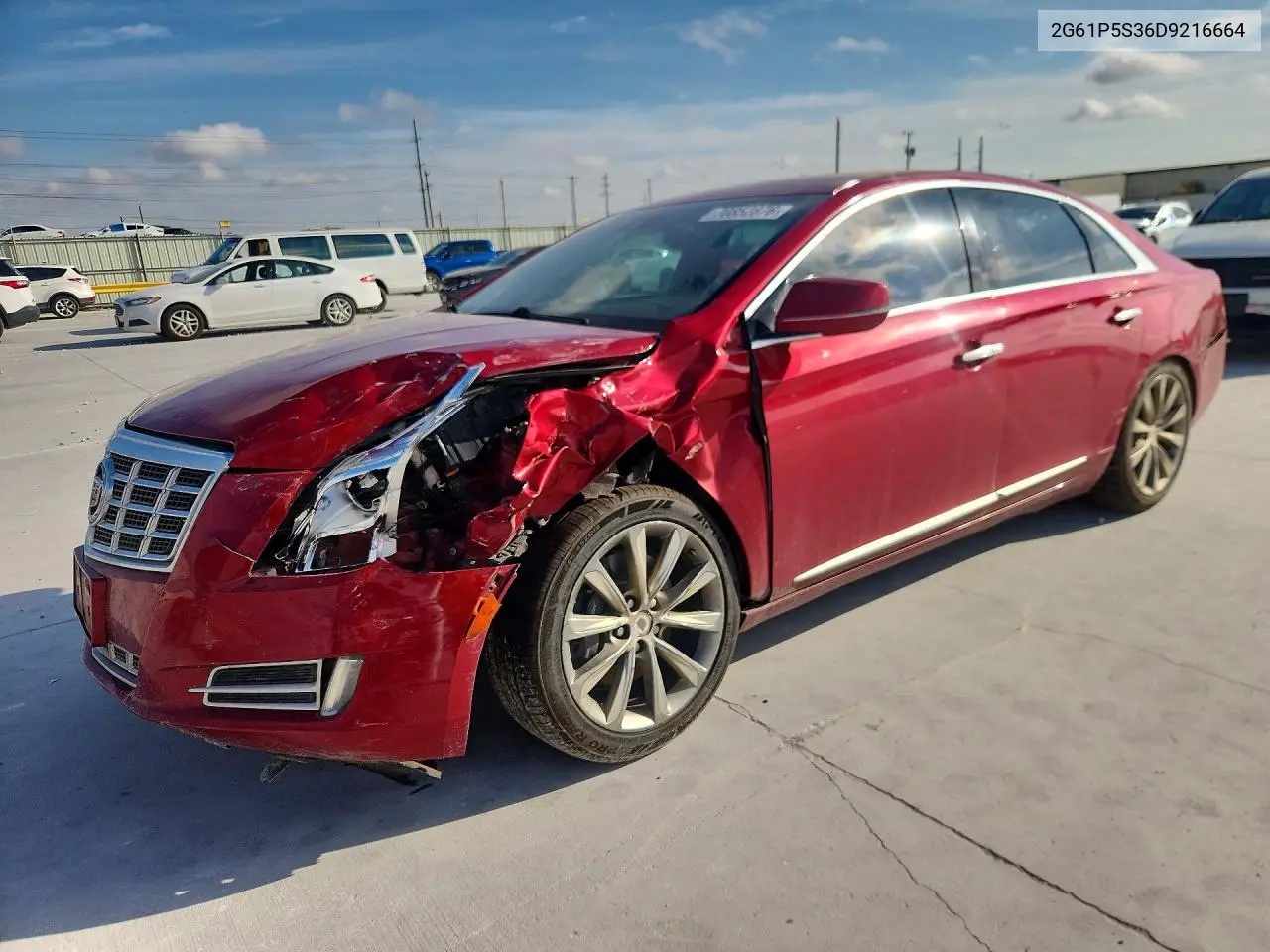 CADILLAC XTS 2013, VIN 2G61P5S36D9216664