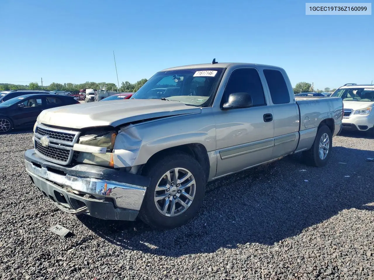 CHEVROLET SILVERADO 2006, VIN 1GCEC19T36Z160099