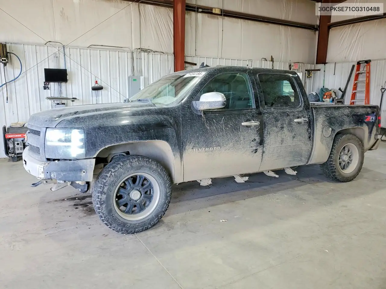 CHEVROLET SILVERADO 2012, VIN 3GCPKSE71CG310488