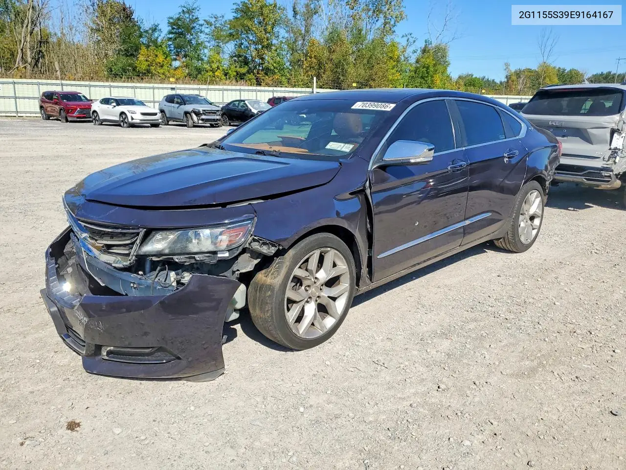 CHEVROLET IMPALA 2014, VIN 2G1155S39E9164167