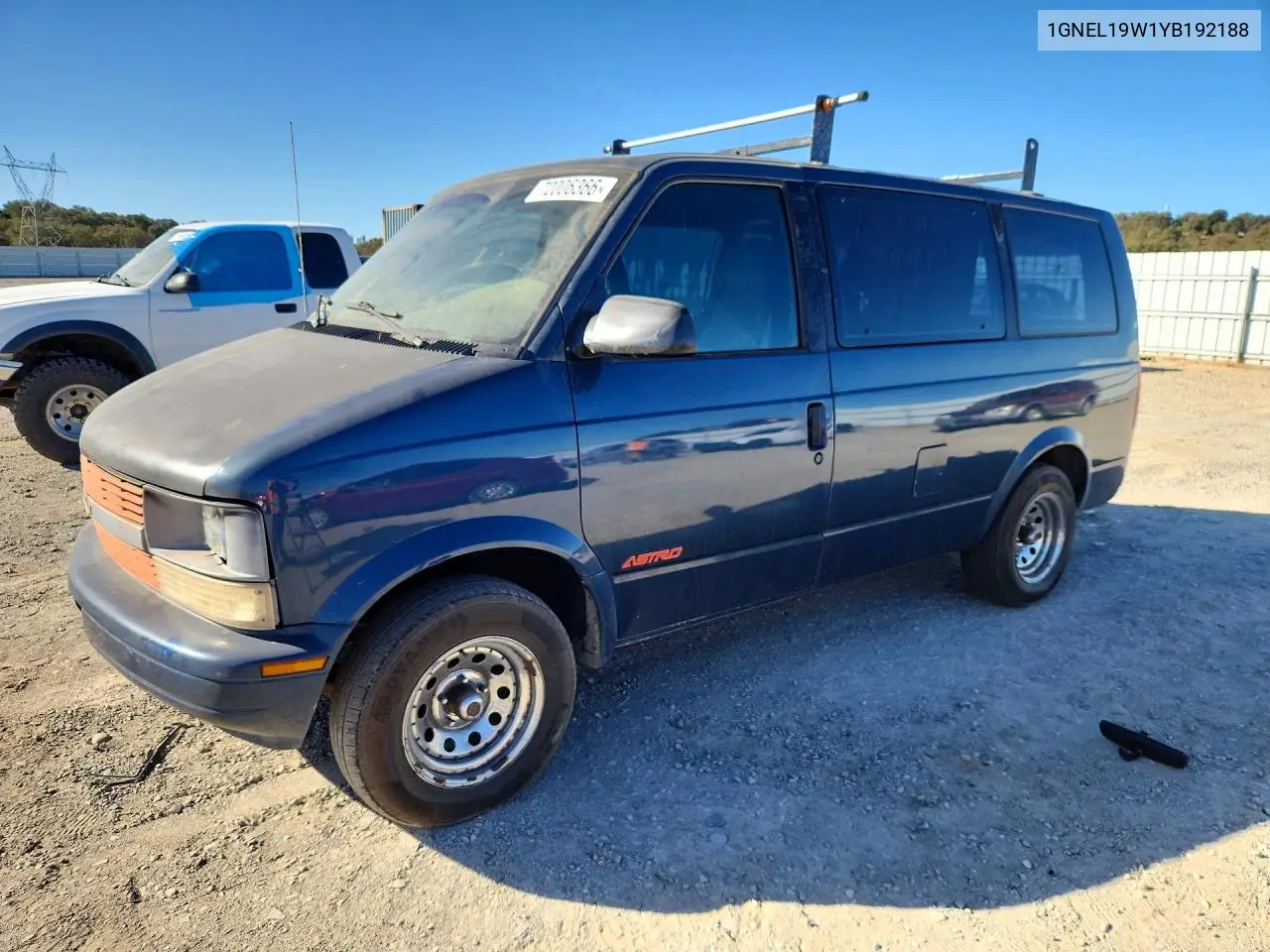 CHEVROLET ASTRO 2000, VIN 1GNEL19W1YB192188