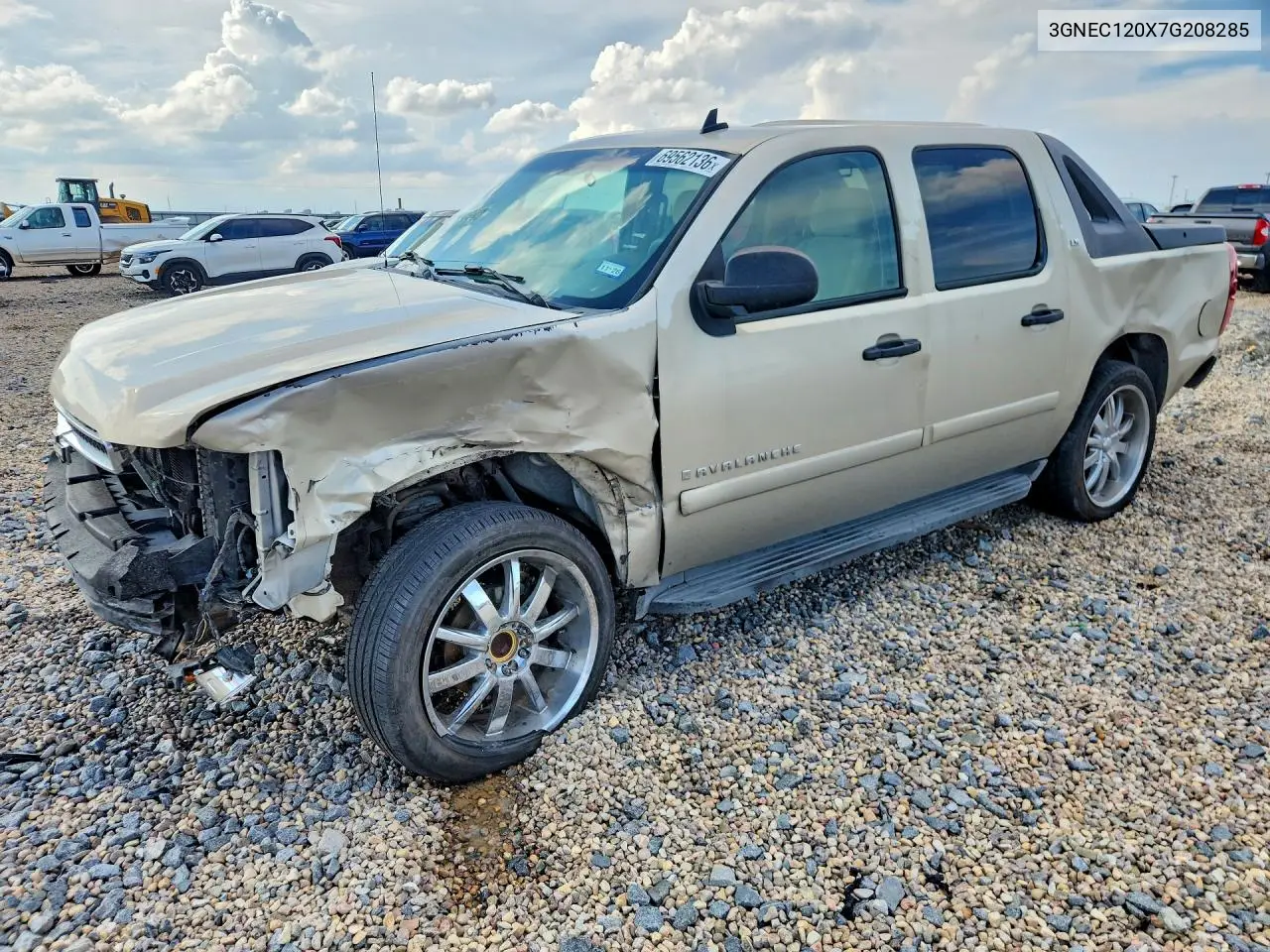 CHEVROLET AVALANCHE 2007, VIN 3GNEC120X7G208285
