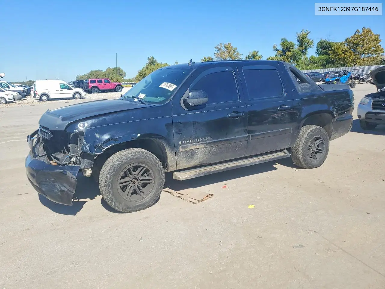 CHEVROLET AVALANCHE 2007, VIN 3GNFK12397G187446