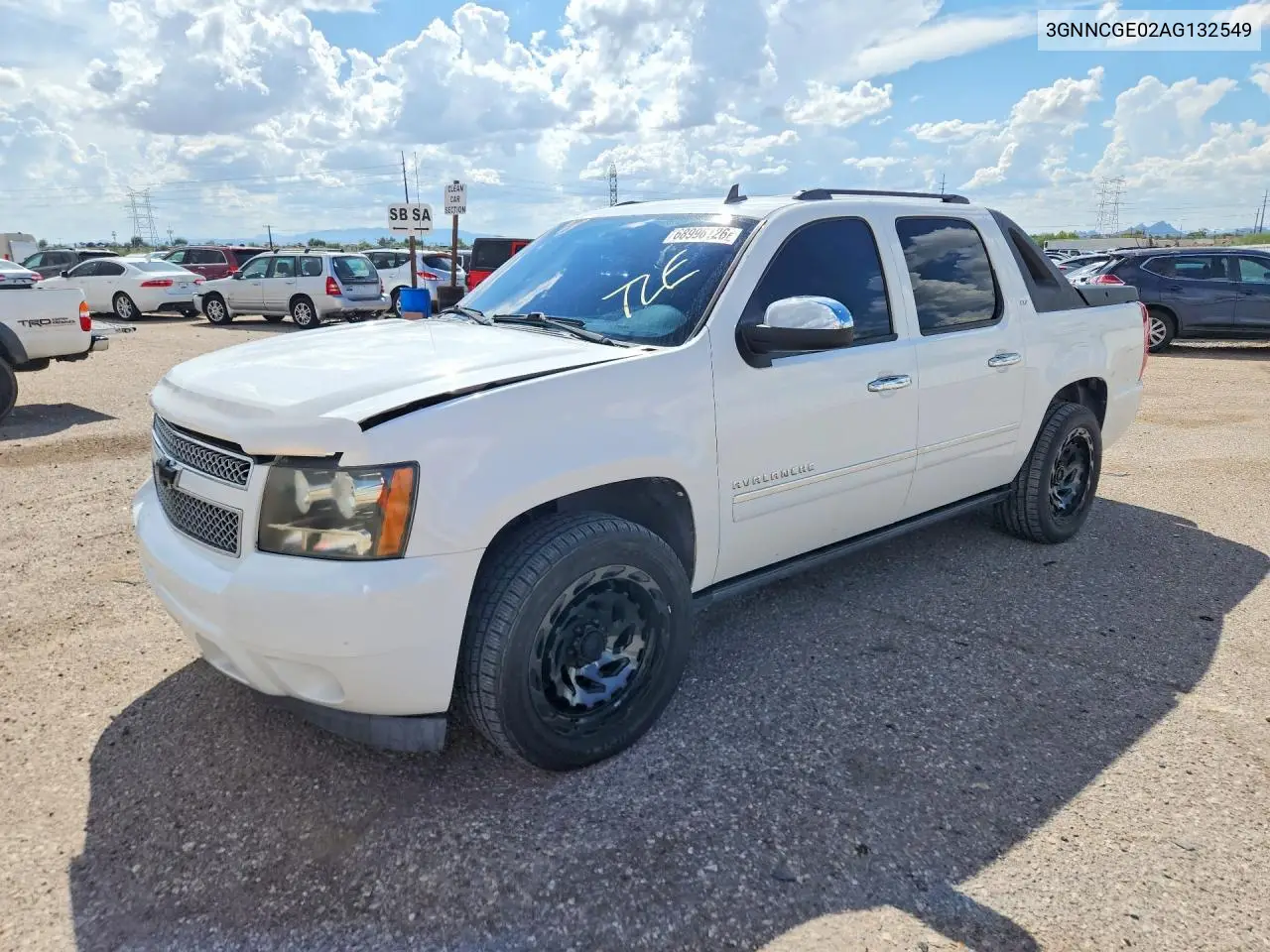 CHEVROLET AVALANCHE 2010, VIN 3GNNCGE02AG132549