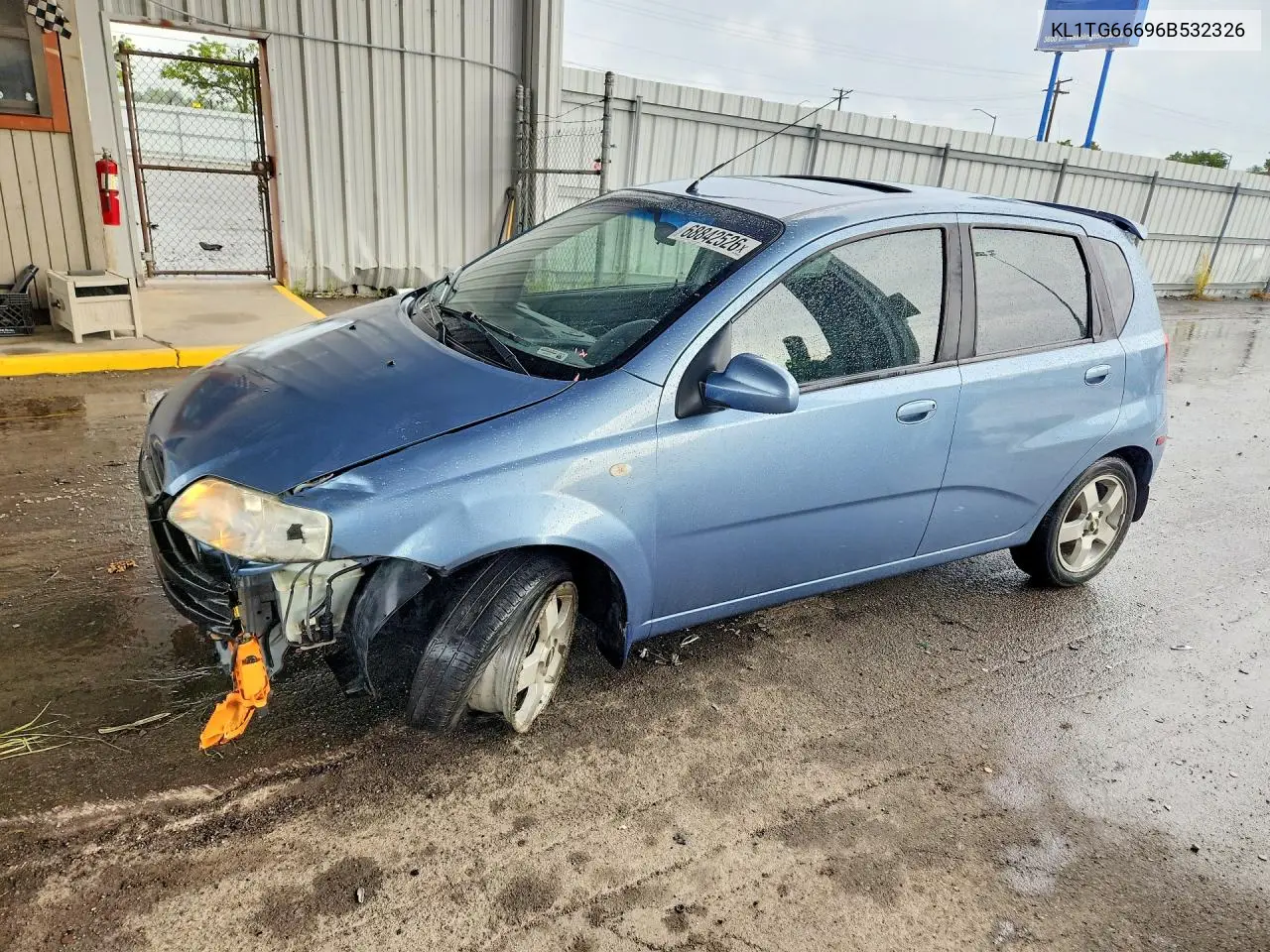 CHEVROLET AVEO 2006, VIN KL1TG66696B532326