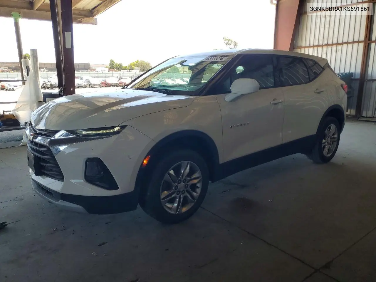 CHEVROLET BLAZER 2019, VIN 3GNKBBRA1KS691861