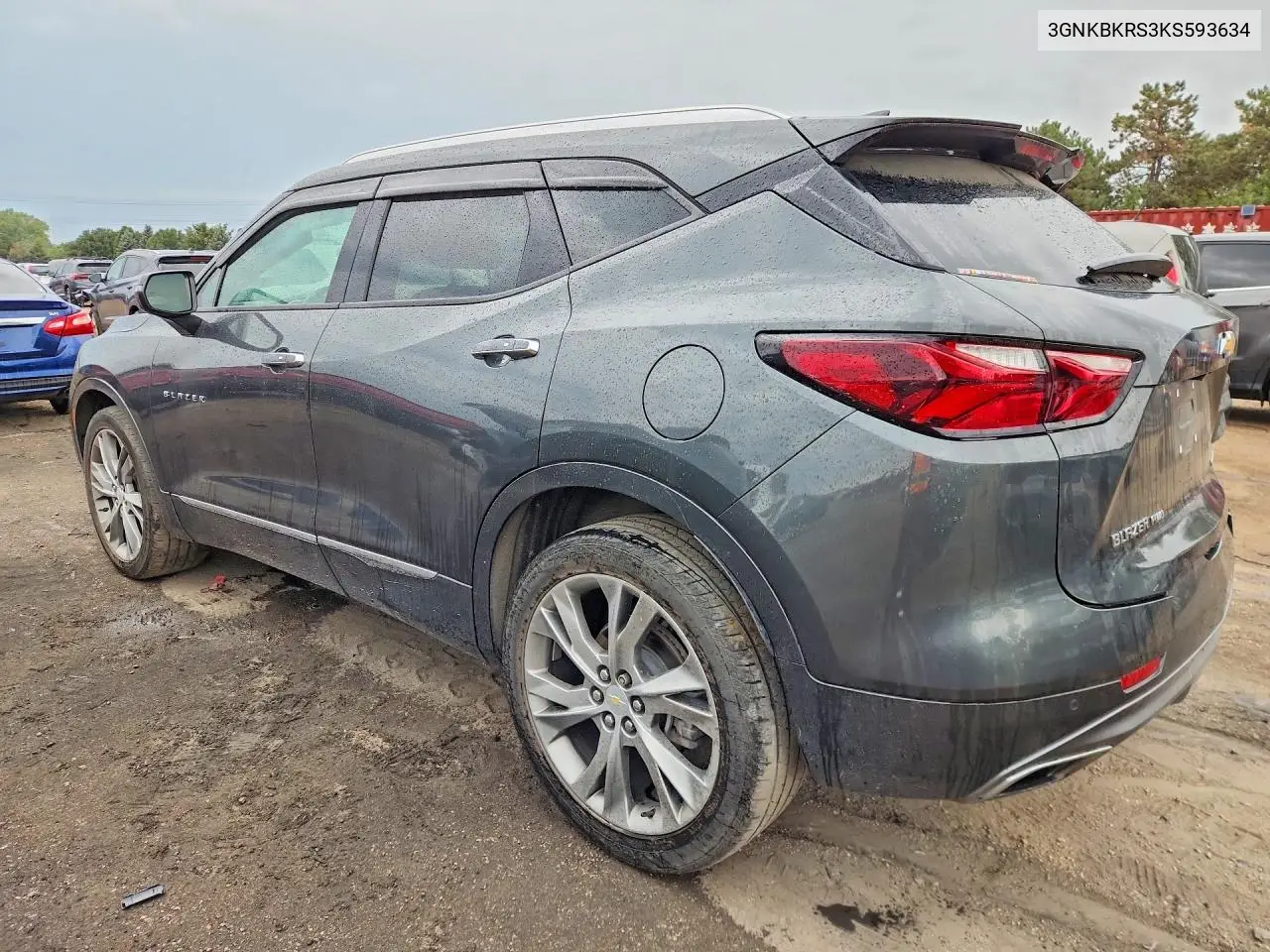 2019 CHEVROLET BLAZER VIN 3GNKBKRS3KS593634 — фото 2