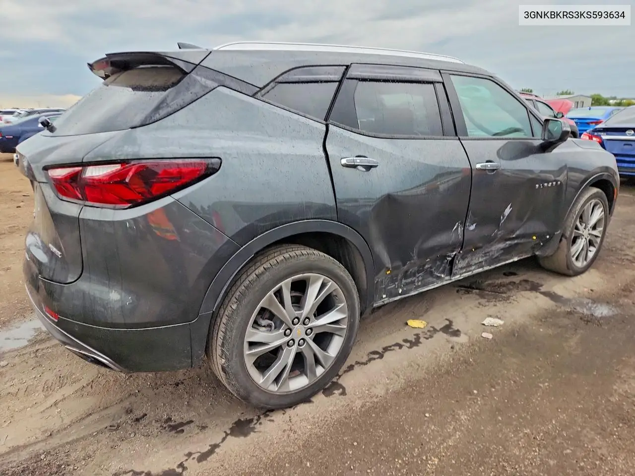 2019 CHEVROLET BLAZER VIN 3GNKBKRS3KS593634 — фото 3