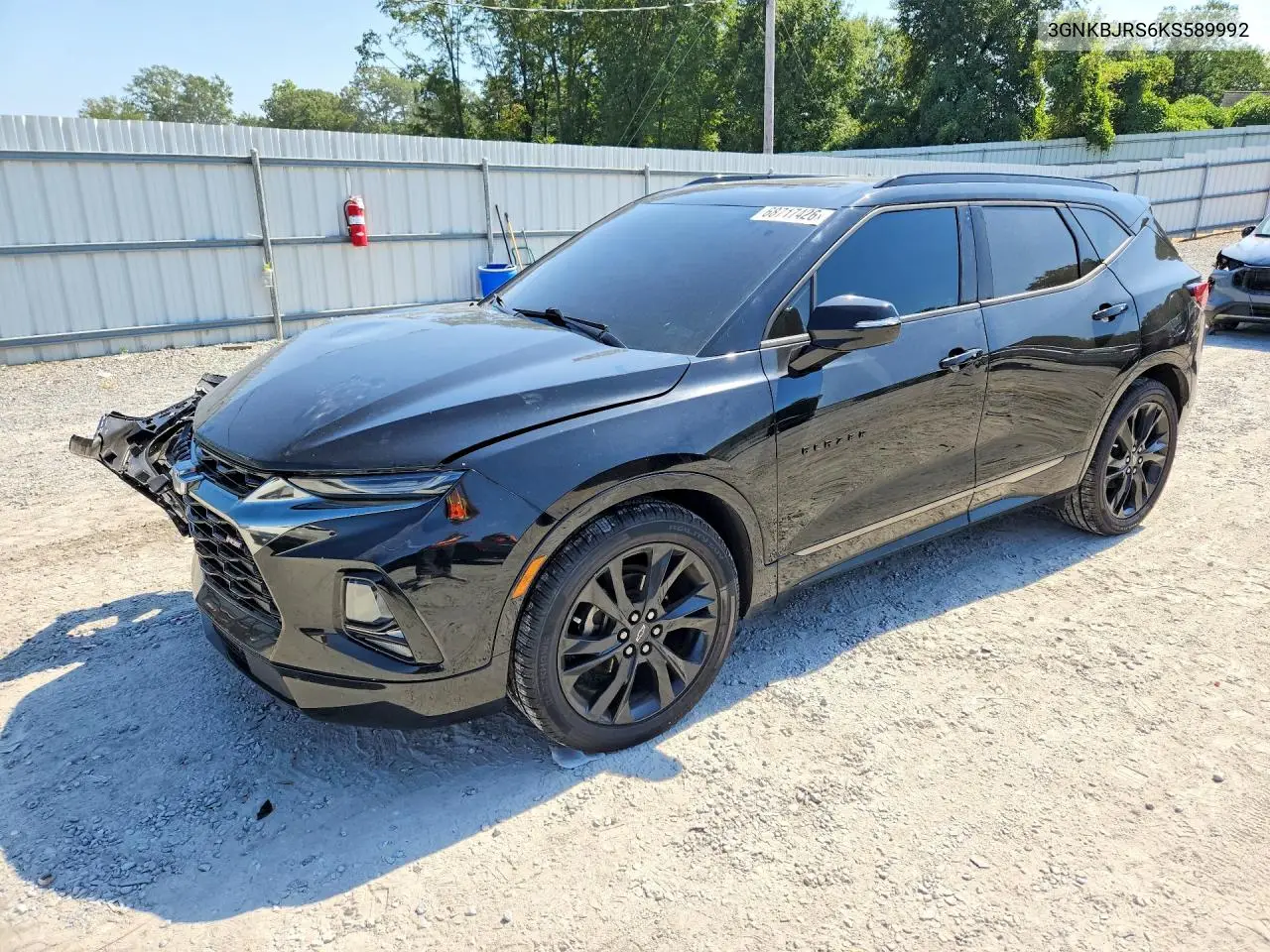 CHEVROLET BLAZER 2019, VIN 3GNKBJRS6KS589992