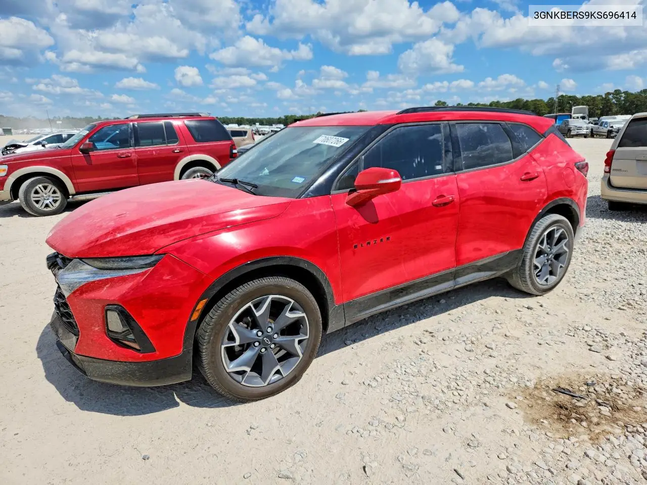 CHEVROLET BLAZER 2019, VIN 3GNKBERS9KS696414