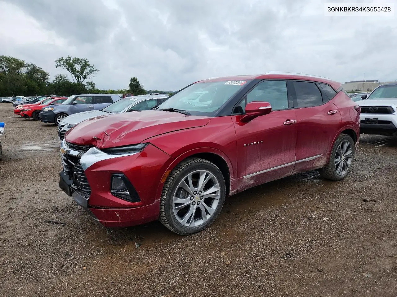 CHEVROLET BLAZER 2019, VIN 3GNKBKRS4KS655428
