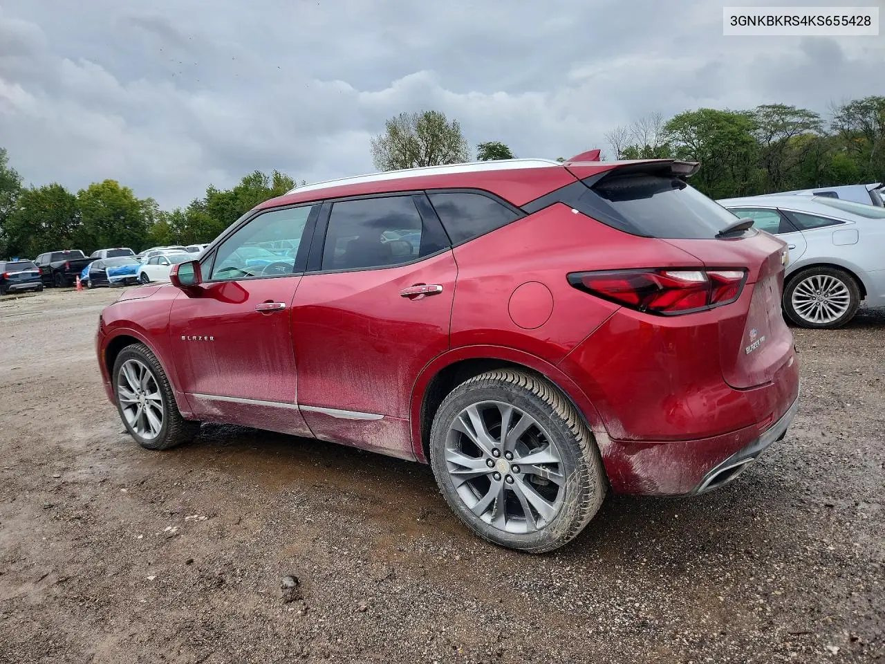 2019 CHEVROLET BLAZER VIN 3GNKBKRS4KS655428 — фото 2
