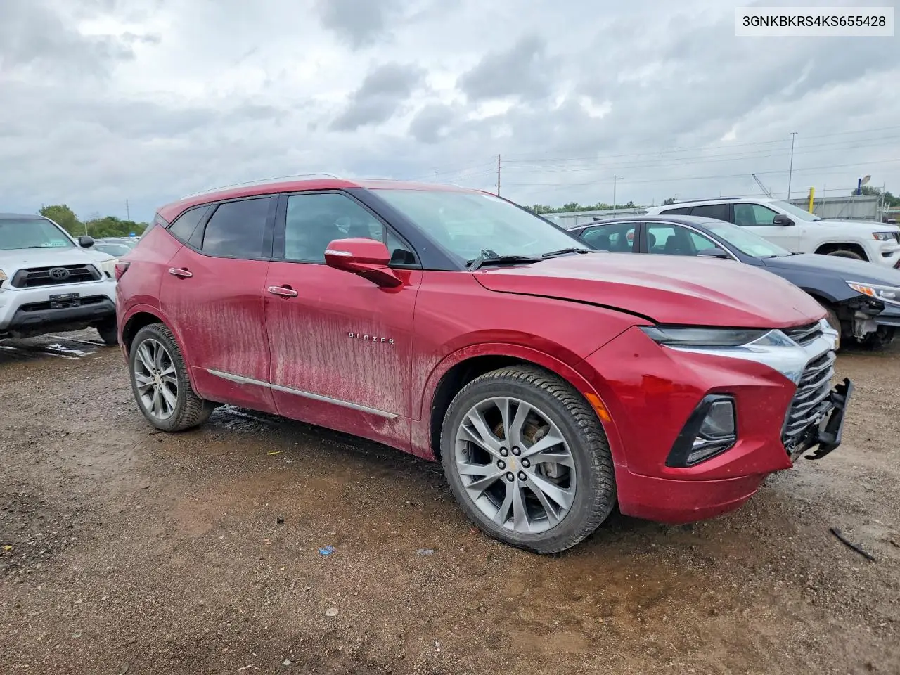 2019 CHEVROLET BLAZER VIN 3GNKBKRS4KS655428 — фото 4